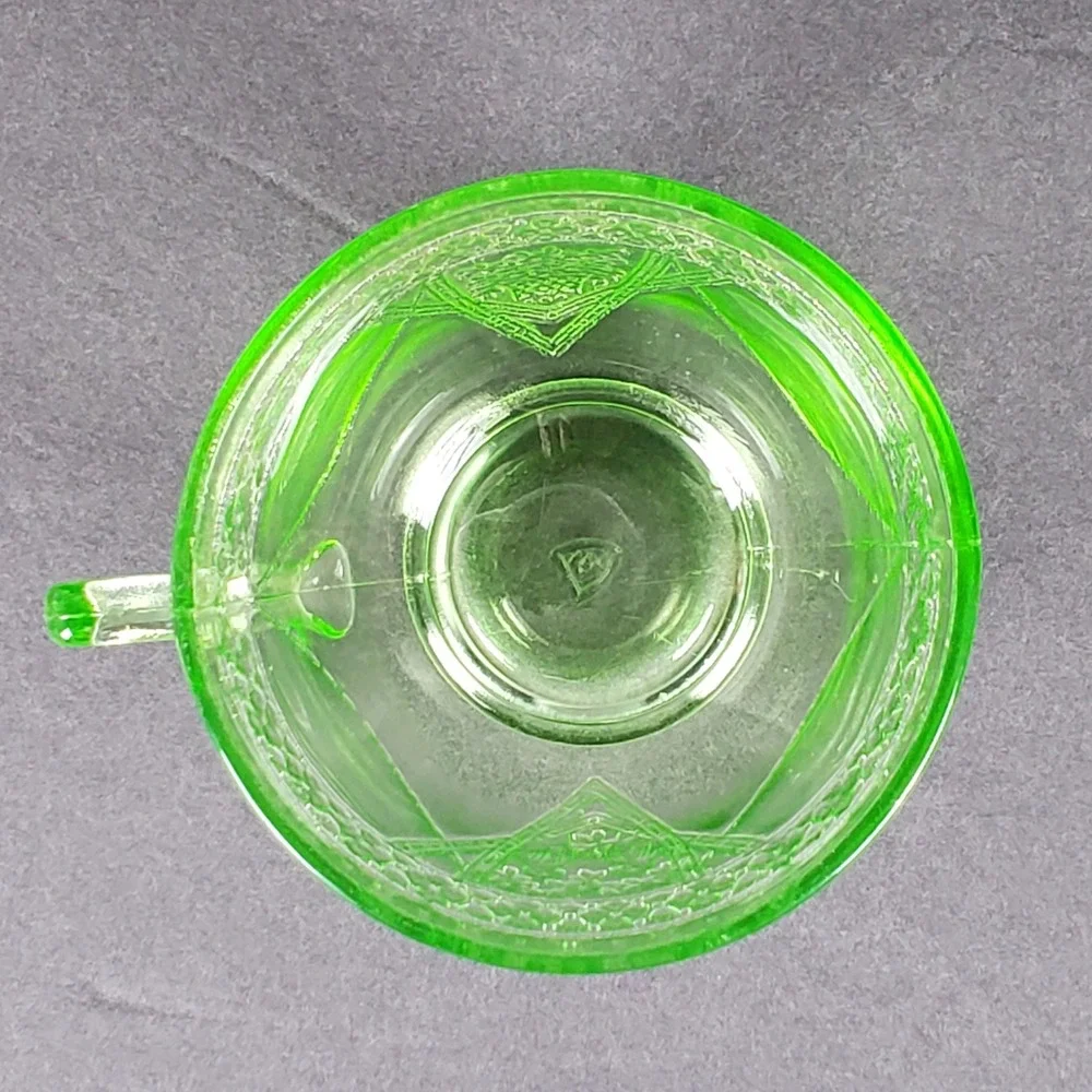 federal glass vintage green